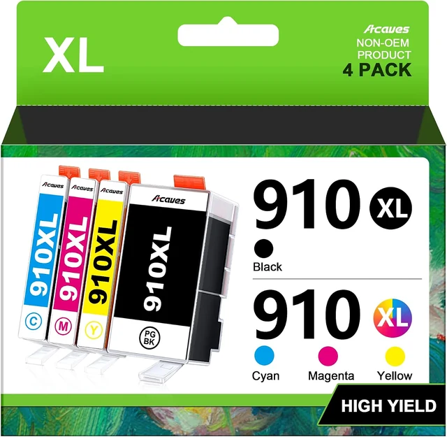 910XL packaging and included supplies