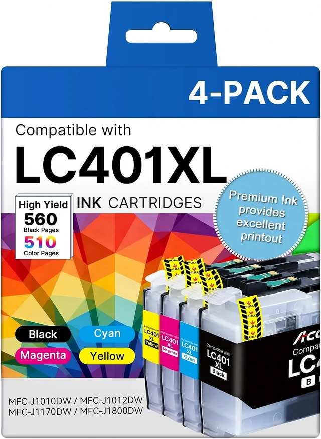 LC401XL packaging and included supplies