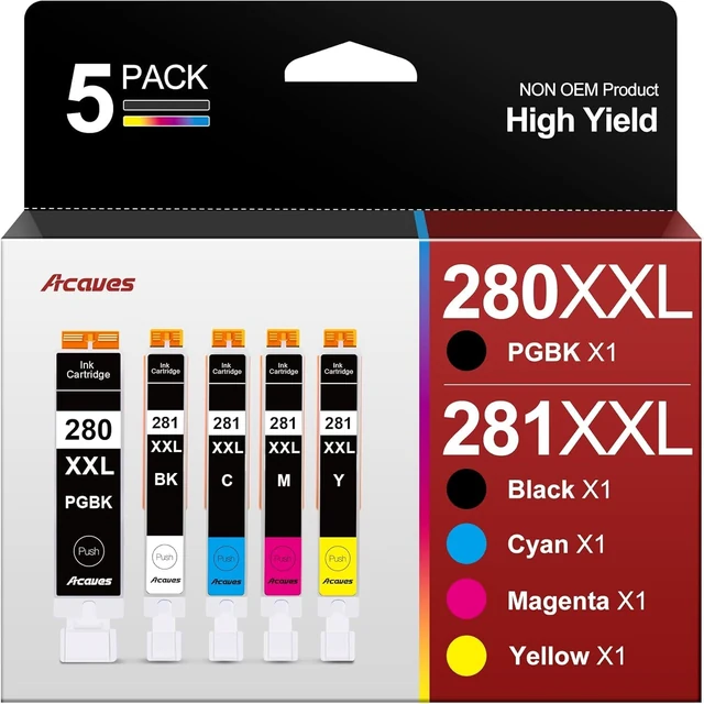 280XXL / 281XXL packaging and included supplies