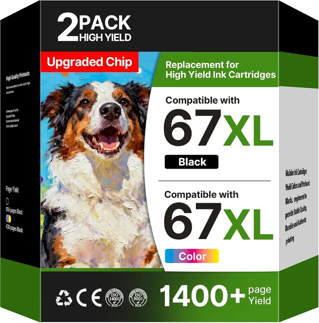 67XL packaging and included supplies